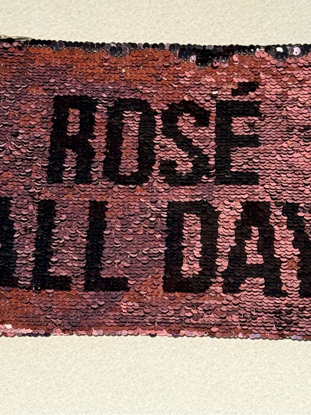 Rose All Day Sequin Pouch